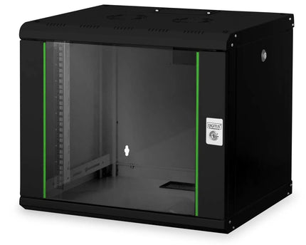 9U wandkast, Uniek 600x450x509 mm, kleur zwart (RAL 9005) - Networkdiscount.com