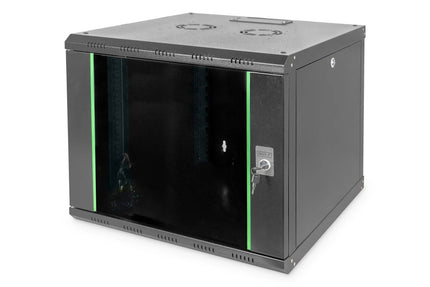 9U wandkast, Uniek 600x600x509 mm, kleur zwart (RAL 9005) - Networkdiscount.com