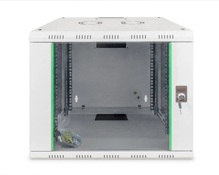 9U wandkast, Unique 600x450x509 mm, kleur grijs (RAL 7035) - Networkdiscount.com