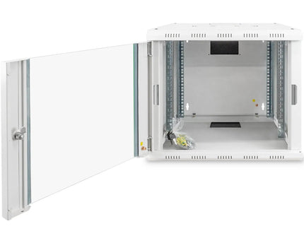 9U wandkast, Unique 600x450x509 mm, kleur grijs (RAL 7035) - Networkdiscount.com