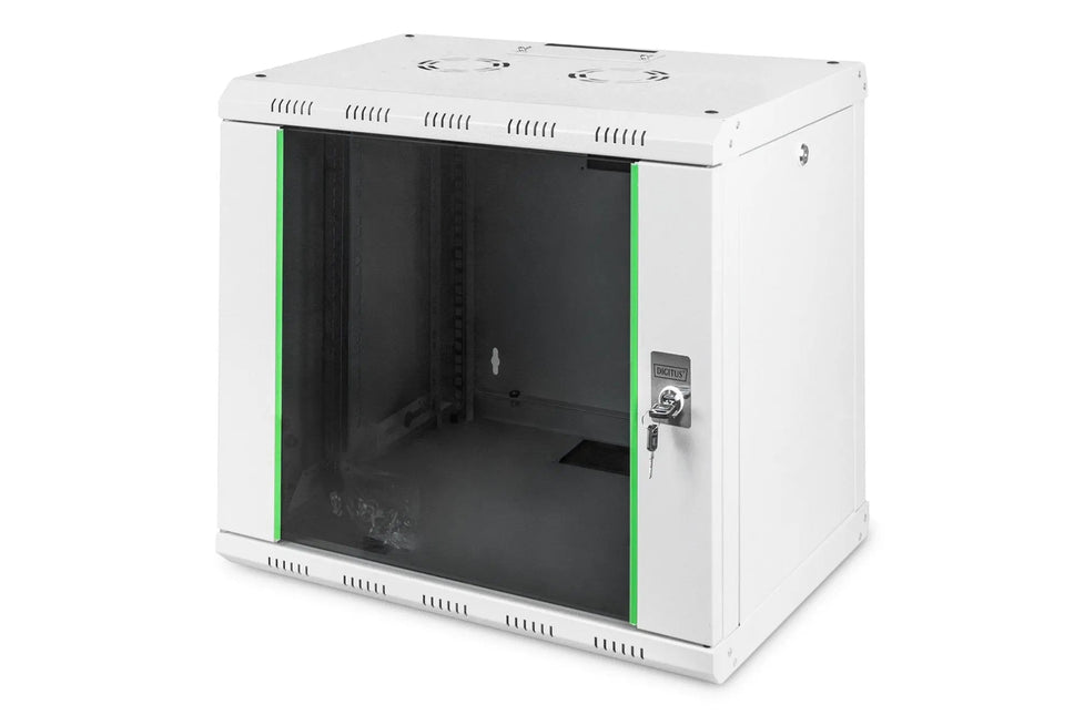 9U wandkast, Unique 600x450x509 mm, kleur grijs (RAL 7035) - Networkdiscount.com
