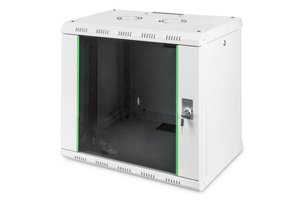 9U wandkast, Unique 600x450x509 mm, kleur grijs (RAL 7035) - Networkdiscount.com