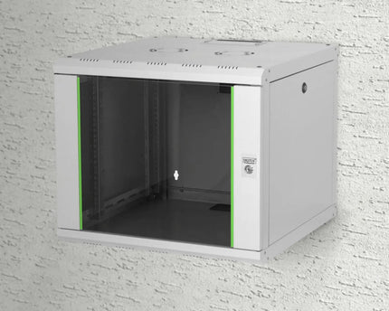 9U wandkast, Unique 600x600x509 mm, kleur grijs (RAL 7035) - Networkdiscount.com