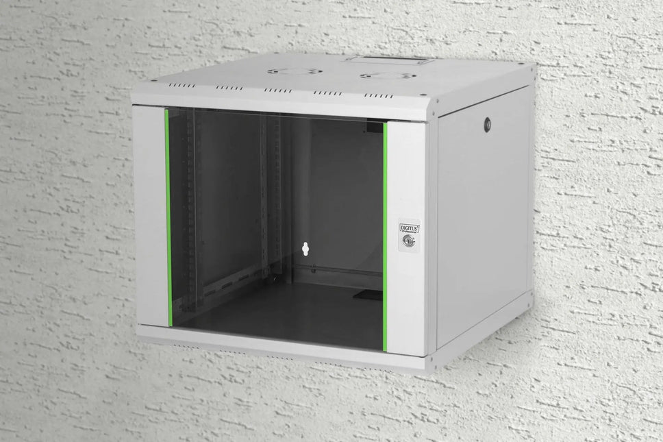 9U wandkast, Unique 600x600x509 mm, kleur grijs (RAL 7035) - Networkdiscount.com