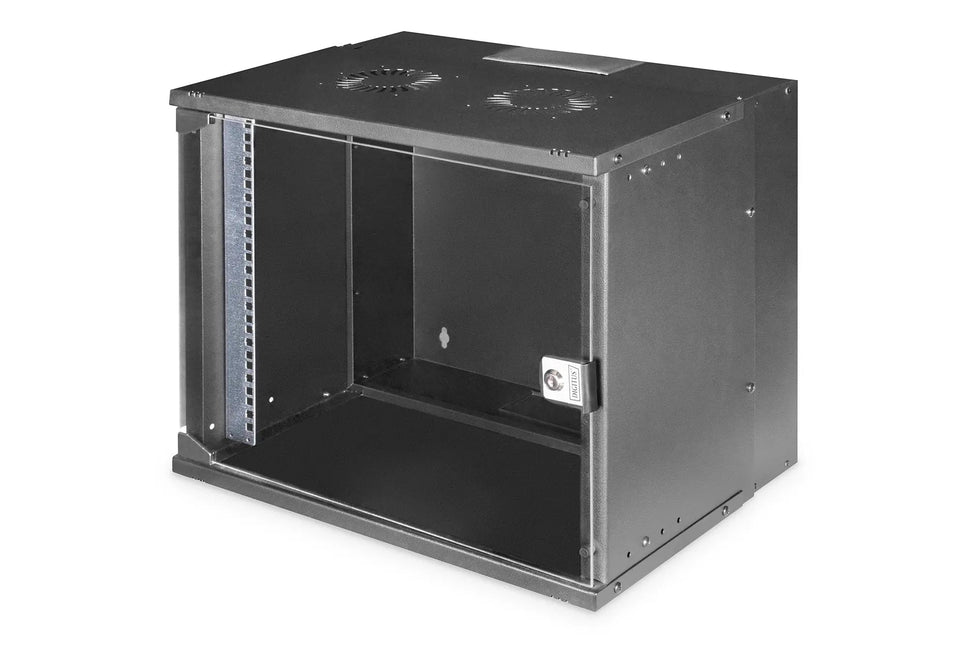 9U wandmontagekast, SOHO PRO 460 x 540 x 400 mm, zwart - Networkdiscount.com