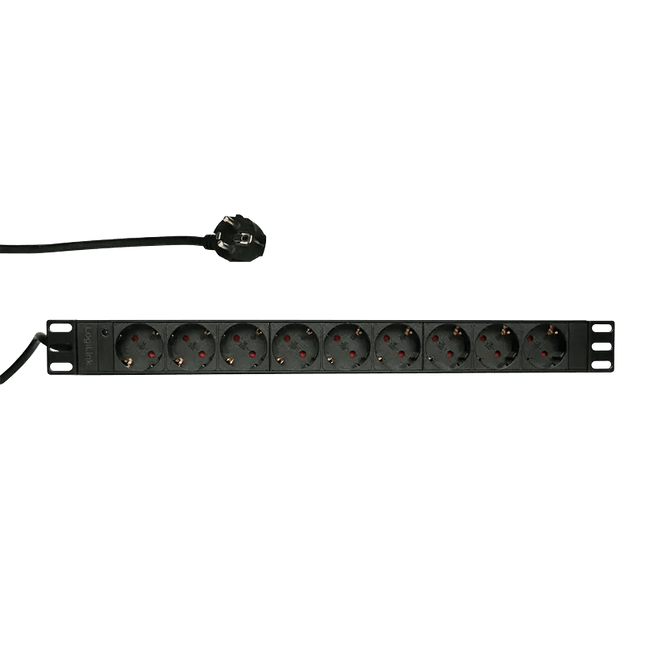 BASIC 9 voudige stekkerdoos voor 19 inch serverkasten - Networkdiscount.com