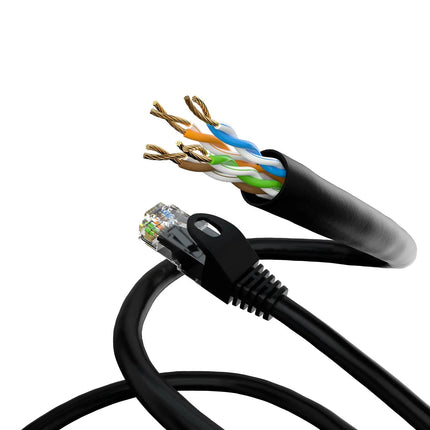 Cat5e 0.25M Zwart UTP kabel - Networkdiscount.com