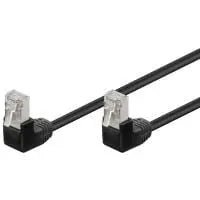 Cat5e 3 M Zwart UTP - kabel 2 x haaks - Networkdiscount.com