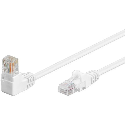 Cat5e 3 meter Wit UTP - kabel 1 x haaks - Networkdiscount.com