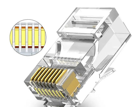 CAT5e Connector RJ45 - UTP 10 stuks voor soepele kabel - Networkdiscount.com