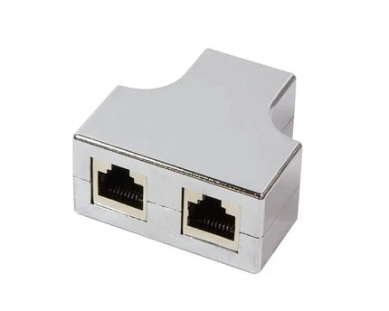 CAT5e T - adapter / splitter 1 x RJ45 naar 2 x RJ45 - Networkdiscount.com