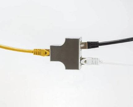 CAT5e T - adapter / splitter 1 x RJ45 naar 2 x RJ45 - Networkdiscount.com