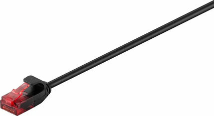 Cat6 0.5M zwart SLIM UTP kabel 100% koper - Networkdiscount.com