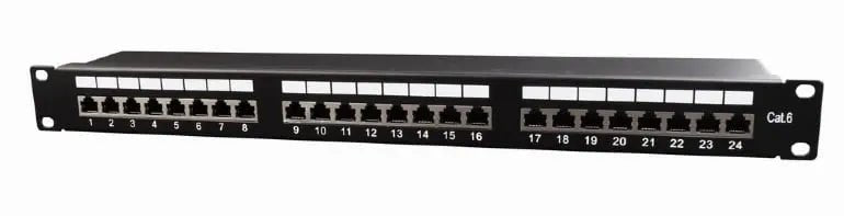 CAT6 24 poorts patchpanel STP - Networkdiscount.com