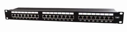 CAT6 24 poorts patchpanel STP - Networkdiscount.com