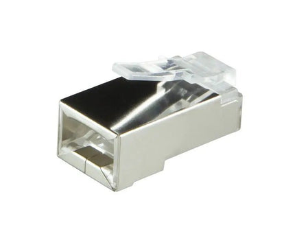 CAT6 Connector met tule RJ45 - STP 10 stuks voor soepele kabel - Networkdiscount.com