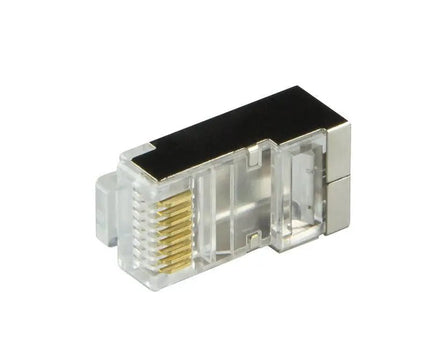 CAT6 Connector met tule RJ45 - STP 10 stuks voor soepele kabel - Networkdiscount.com