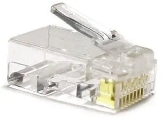 CAT6 Connector RJ45 - UTP 10 stuks voor soepele en stugge kabel - Networkdiscount.com