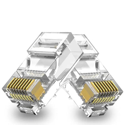 CAT6 Connector RJ45 - UTP 10 stuks voor soepele en stugge kabel - Networkdiscount.com