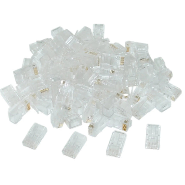 CAT6 Connector RJ45 - UTP 100 stuks voor stugge kabel - Networkdiscount.com