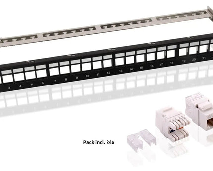 CAT6 keystone patch panel set - Networkdiscount.com
