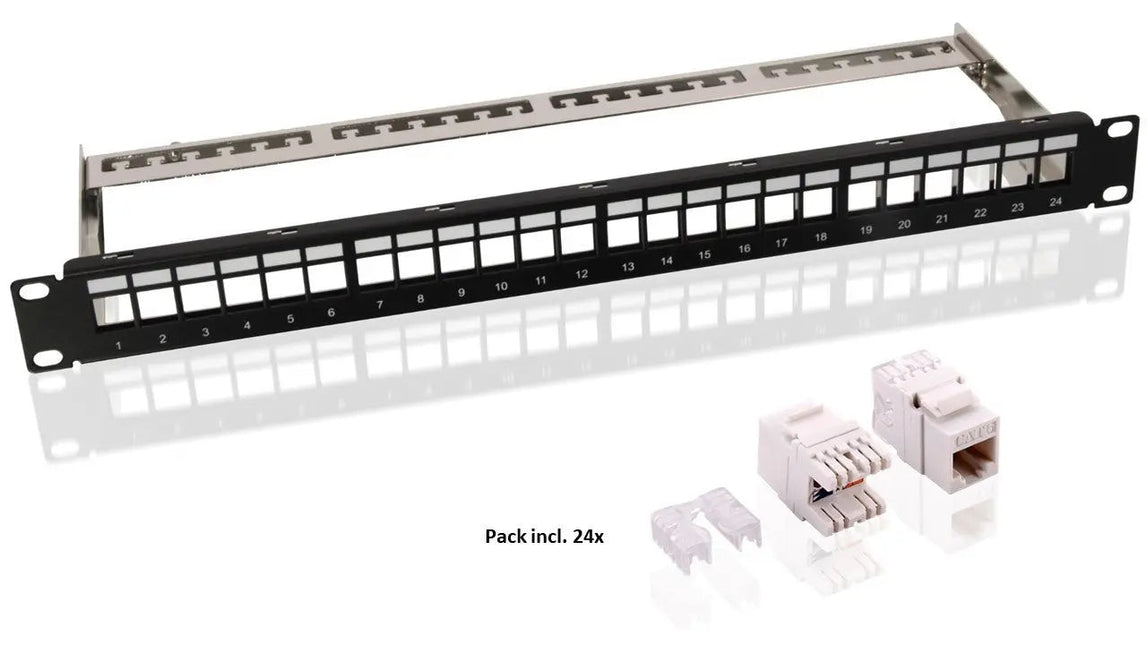 CAT6 keystone patch panel set - Networkdiscount.com