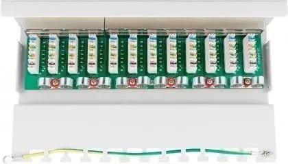 CAT6 Mini/Desktop Patch Panel 12 poorts wit - Networkdiscount.com