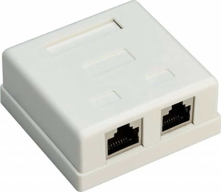 CAT6 netwerkdoos 2x RJ45 STP - Networkdiscount.com