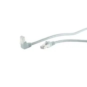 CAT6 S/FTP 1M grijs 1x haaks - Networkdiscount.com