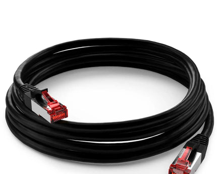 Cat6 S/FTP PIMF LSOH zwart 0.25 meter - Networkdiscount.com
