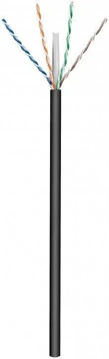 CAT6 U/UTP buitenkabel stug 100M 100% Koper Zwart - Networkdiscount.com