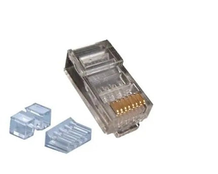CAT6a Connector met hulpstuk RJ45 - UTP 10 stuks voor soepele en stugge kabel - Networkdiscount.com