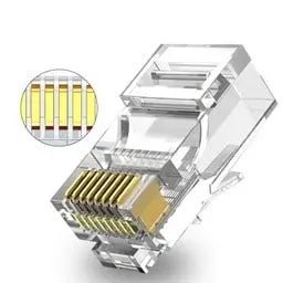 CAT6a Connector RJ45 - UTP 10 stuks voor soepele en stugge kabel - Networkdiscount.com