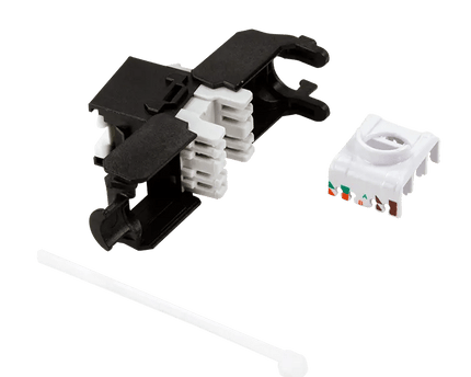 CAT6a keystone jack RJ45 UTP toolless zwart - Networkdiscount.com