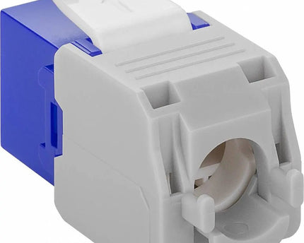 CAT6a Keystone RJ45 unshielded blauw - Networkdiscount.com