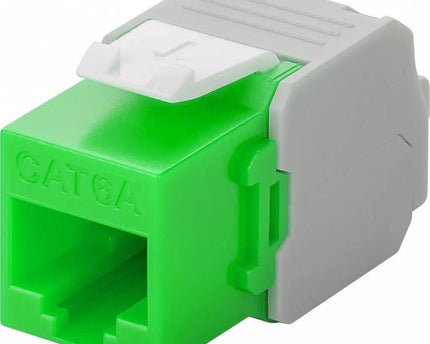 CAT6a Keystone RJ45 unshielded groen - Networkdiscount.com