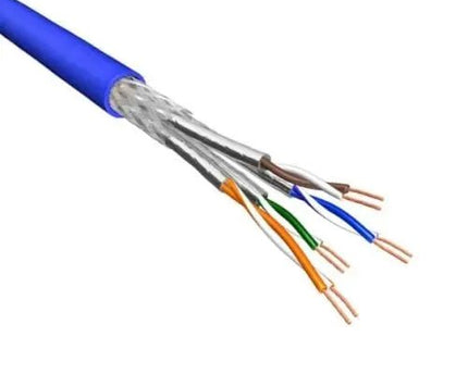Cat.6A S/FTP Kabel Soepel AWG26 LSZH Blauw 500m 100% koper - Networkdiscount.com