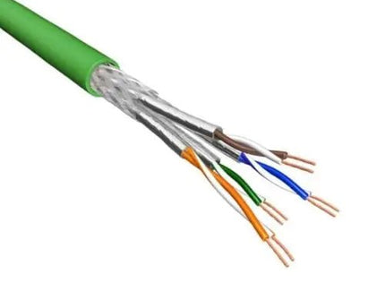 Cat.6A S/FTP Kabel Soepel AWG26 LSZH Groen 500m 100% koper - Networkdiscount.com