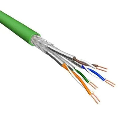 Cat.6A S/FTP Kabel Soepel AWG26 LSZH Groen 500m 100% koper - Networkdiscount.com