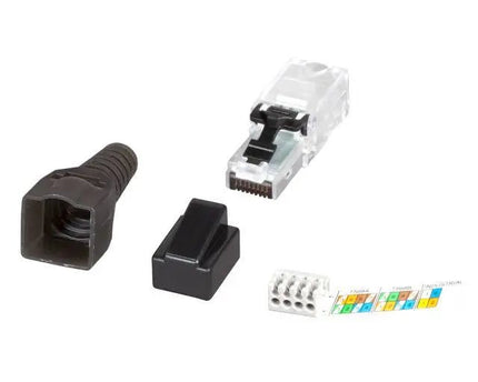 CAT6a Toolless Connector RJ45 - UTP voor soepele en stugge kabel - Networkdiscount.com