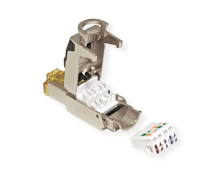 CAT6a toolless RJ45 connector - STP voor soepele en stugge kabel - Networkdiscount.com
