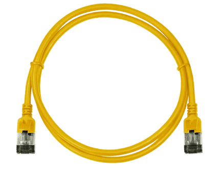 CAT6a U/FTP Ultraflex, 100% koper, geel, 0.3M - Networkdiscount.com