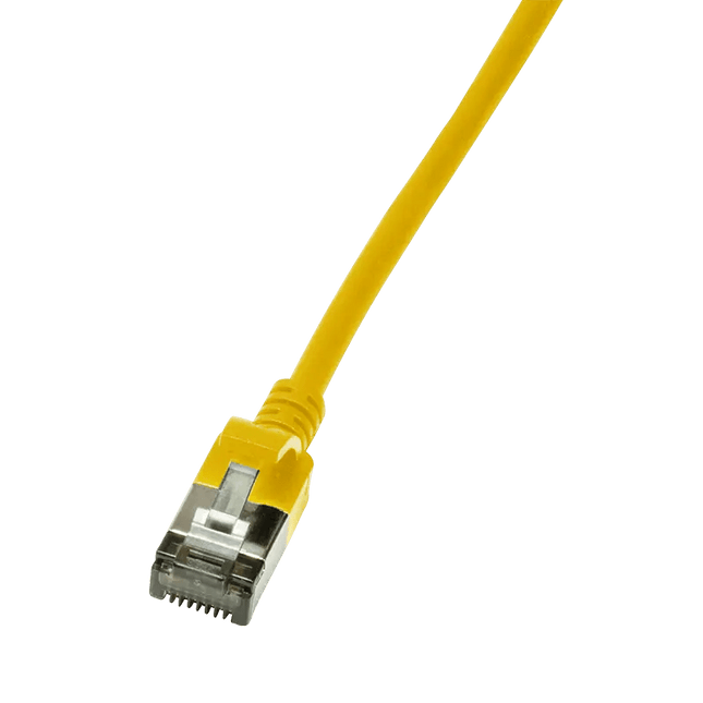CAT6a U/FTP Ultraflex, 100% koper, geel, 0.5M - Networkdiscount.com