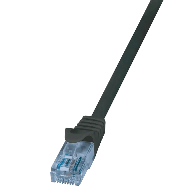 CAT6a U/UTP zwart 1M CCA - Networkdiscount.com