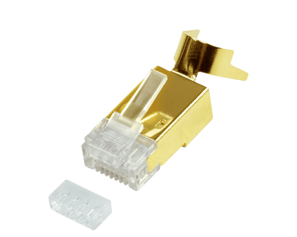 Cat.8.1 / Cat.6A RJ45 vergulde connectoren 10 stuks - Networkdiscount.com