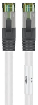 CAT8.1 S/FTP PIMF LSZH 2M Wit - Networkdiscount.com