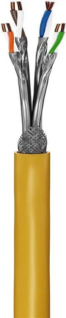 CAT8.1 S/FTP (PiMF) Netwerkkabel geel 25 M GHMT gecertificeerd - Networkdiscount.com