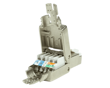 CAT8.1 Toolless Connector RJ45 - STP voor soepele en stugge kabel - Networkdiscount.com