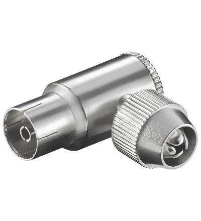 COAX hoek female 9.5 mm metaal - Networkdiscount.com