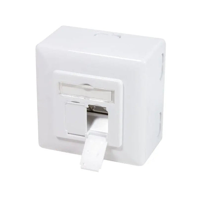 Combi Inbouw + opbouwdoos CAT6 2x RJ45 afgeschermd LSA - Networkdiscount.com